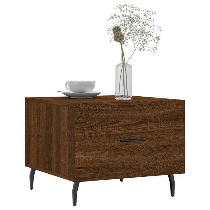 Maison Exclusive - Tables basses 2 pcs chêne marron 50x50x40 cm bois d'ingénierie