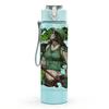 1PC Green Monster 750ml sports water bottle leakproof straw lid outdoor office home