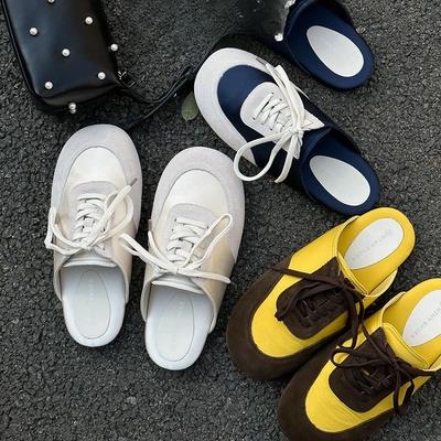 Новые немецкие тренировочные туфли на мягкой подошве с плоским носком