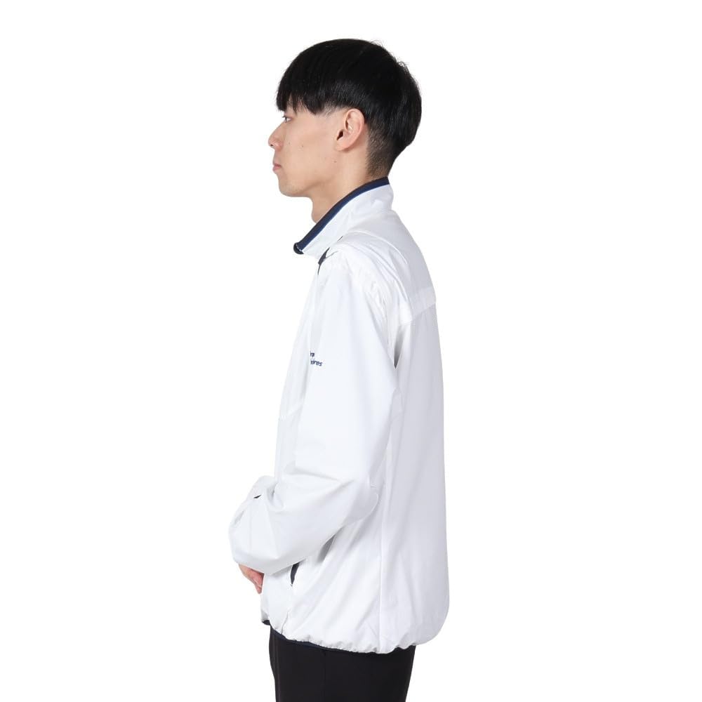 Coq Sportif Blouson Classic Съемные рукава Ветрозащитный Тепло Navi Golf LG4FWB00M WH00 M [Le Golf] [Stretch Forcer] 2-сторонний Водоотталкивающий Мужской (белый)