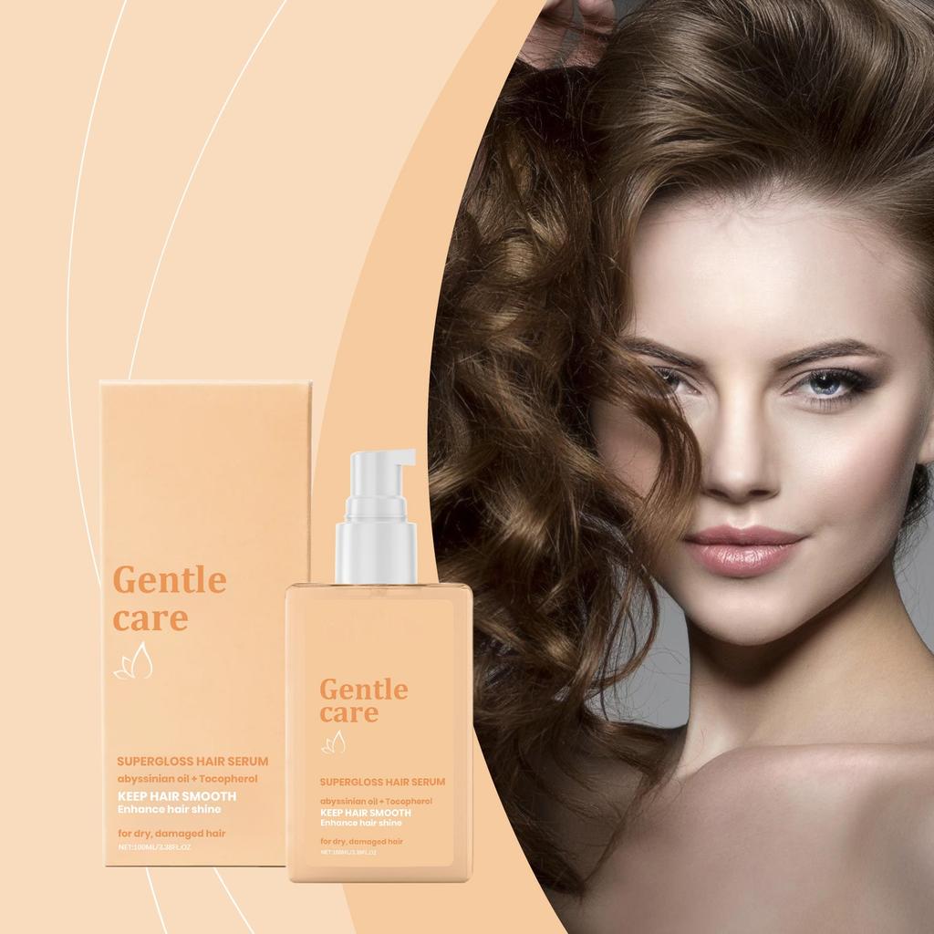 Сыворотка для разглаживания волос, шелковистое масло для волос, питает поврежденные волосы, придает легкую текстуру, уменьшает пушистость с помощью кондиционера для волос. 100 мл