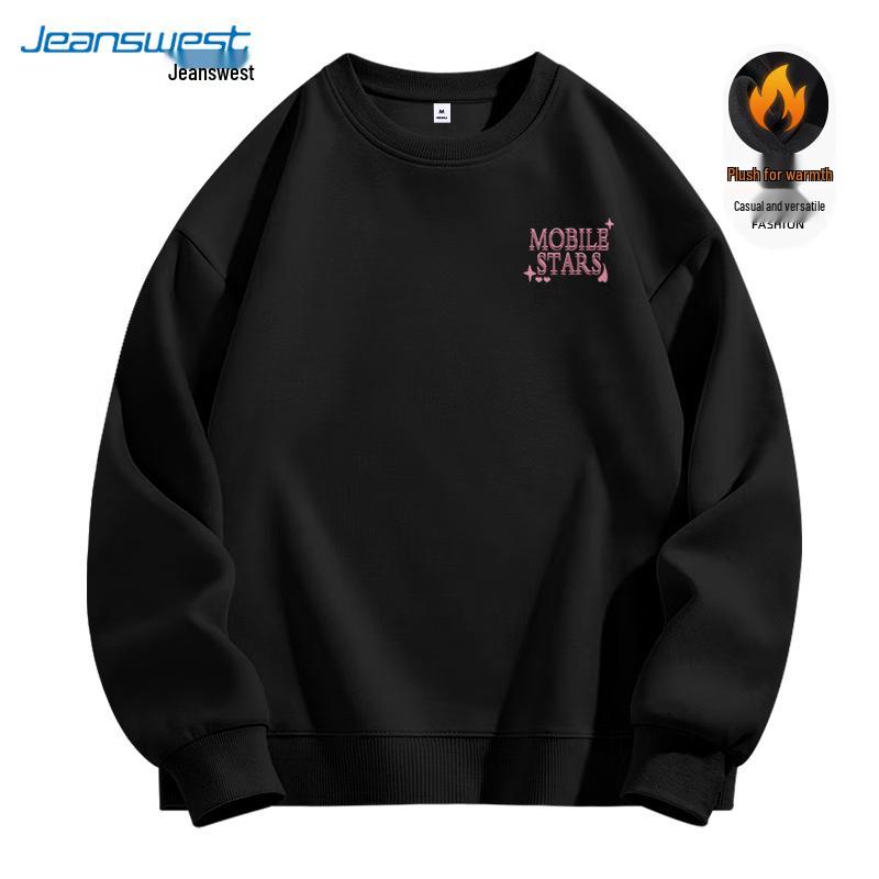Свитшот с круглым вырезом Jeanswest 2024 Осень/Зима, плотный