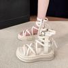 High-top Cross-strap Roman Sandals 2025 Summer New Heightening Hollowed-out Open-toe Fashion Women's Platform Sandals