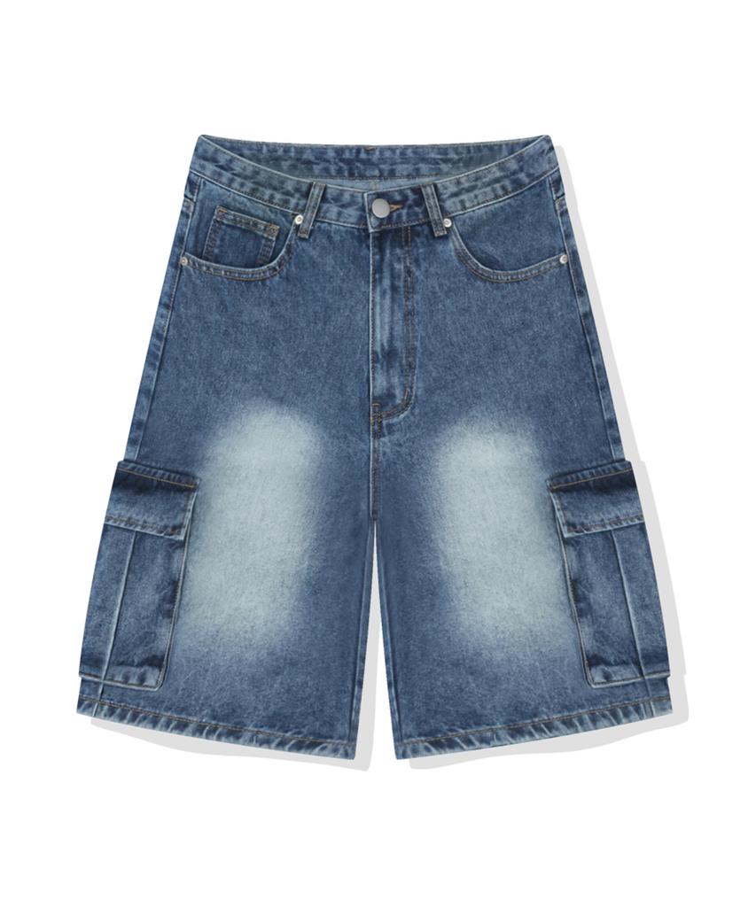 ULIFEZIP City Cargo Bermuda Half Denim Shorts 3 Colors [Ulzd_0024]