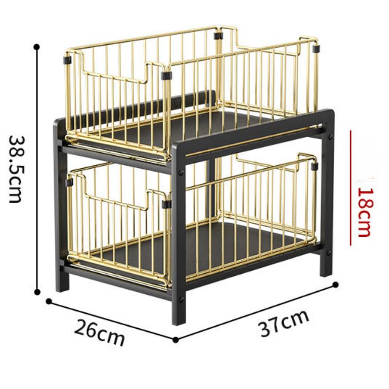 Двухслойная стеллаж для хранения раковины, тип ящика шкафа, телескопическая столешница, стеллаж для хранения приправ, предметы первой необходимости