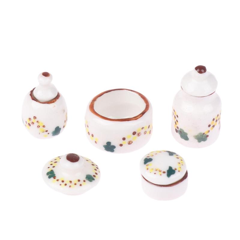 1Комплект 1:12 миниатюрных кукольных домиков, керамическая банка для хранения приправ, банка для кухни, декоративная игрушка, аксессуары для кукольного домика
