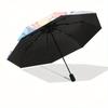 1pc Sanrio Cinnamoroll & Ice Cream Fully Automatic Folding Portable Umbrella, 8 Steel Frames, Three-Fold Design, Suitable for All Seasons, Suitable fo