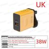 Быстрое зарядное устройство 38 Вт с двумя портами USB+PD и функцией Flash Charging (EU / US / UK Plug)
