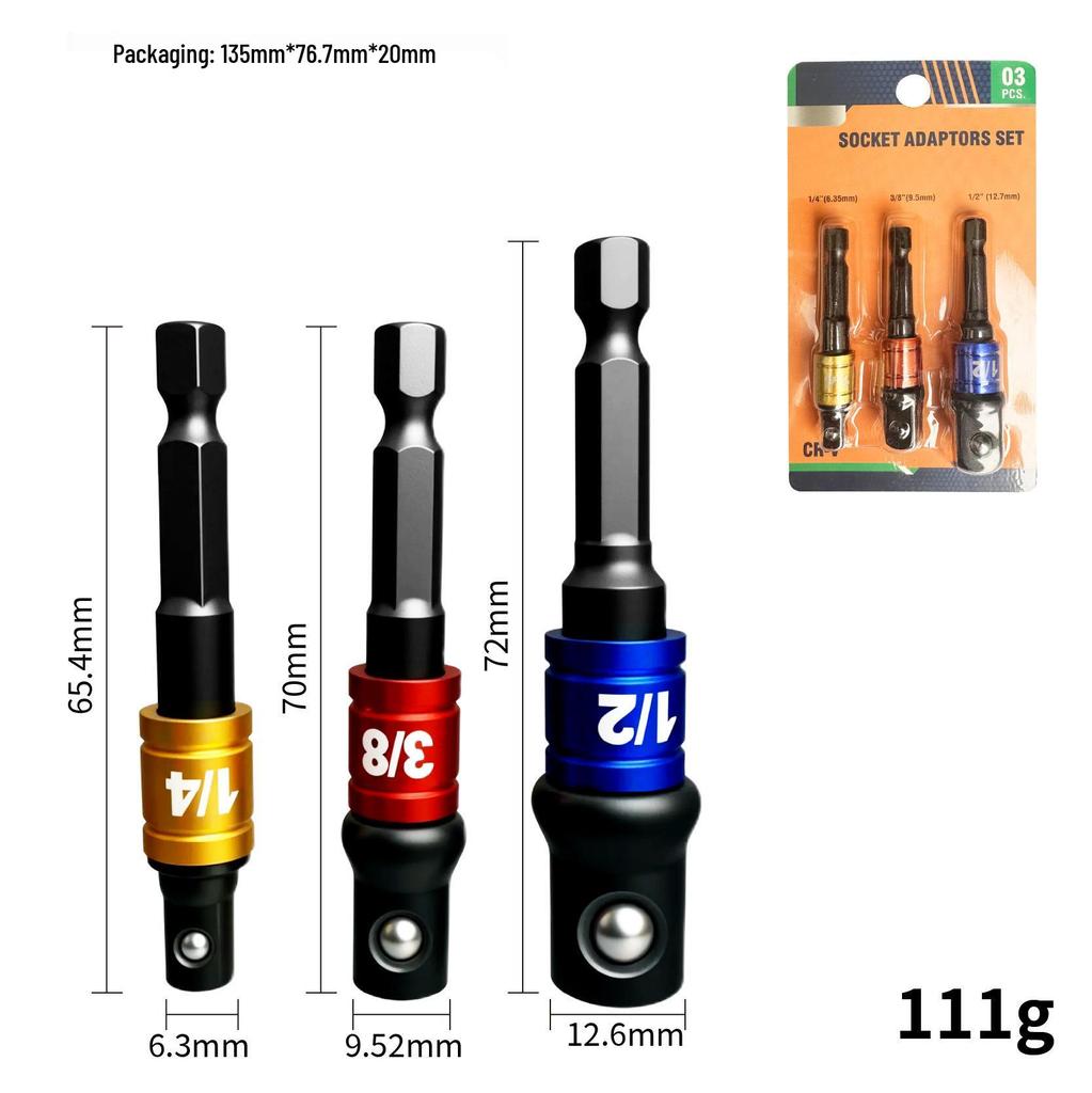 Compact Dual-Function Self-Locking Screwdriver Bit Extension Rod
