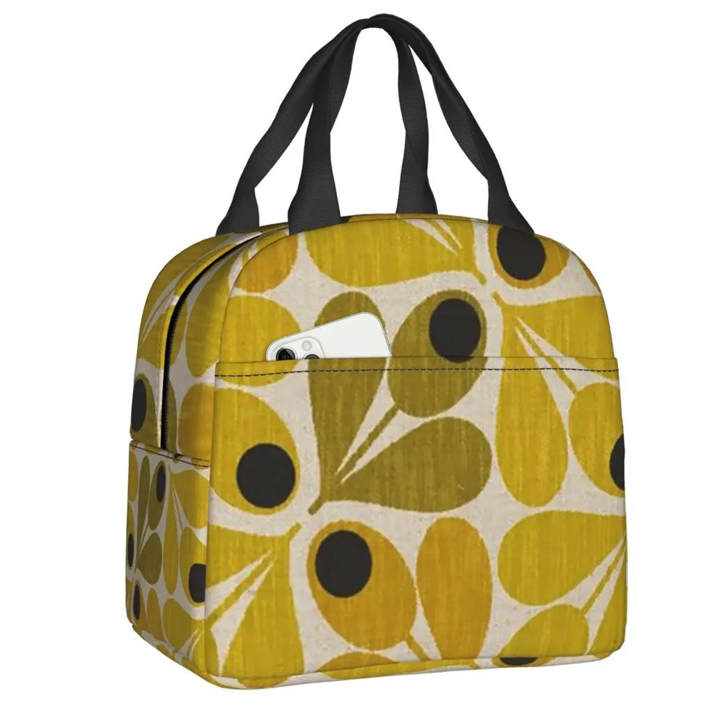 Orla Kiely Bubble Flowers Изолированная Сумка Для Обеда Для Женщин Герметичная Скандинавская Термосумка-холодильник Для Обеда Пляж Кемпинг Путешествия