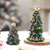Mini Christmas Tree Tabletop Decor Miniature Xmas Tree Christmas Stockings Canes Bow Decorated Holiday Tree for Home Winter Party Indoor Mantel