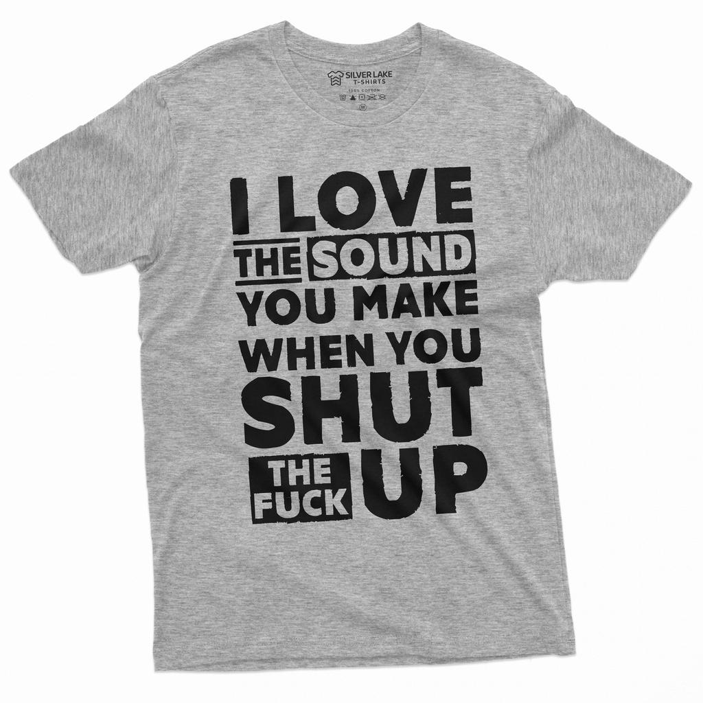 Забавная грубая оскорбительная футболка Заткнись Юмористическая Саркастичная надпись футболка Взрослая шутка футболка