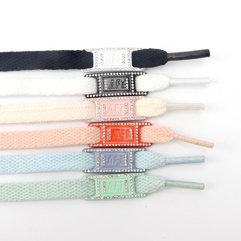 № 8, новинка 2022 года, подвески для обуви с бриллиантами AF1, кроссовки, шнурки, пряжка, качественные металлические шнурки, украшения, аксессуары для обуви