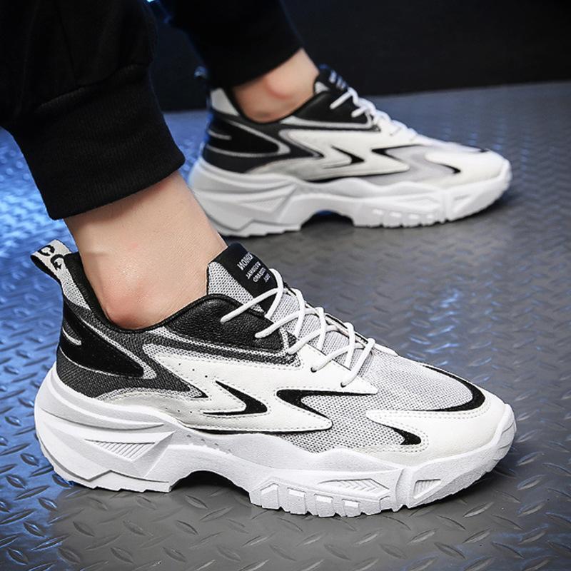 Кроссовки на толстой подошве для мужчин, обувь на платформе, новые дышащие спортивные туфли 2024 года, кроссовки для легкой атлетики, zapatillas hombre