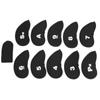 11Pcs Golf Iron Head Covers Sleeve Number Pattern Protective Portable Golfing Accessory