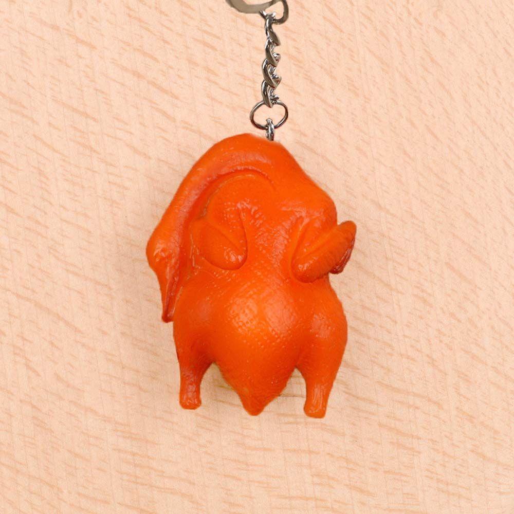 Wings Pork Belly Drumstick Fashion Jewelry Fast Food Key Ring Simulation Food Keychains Bag Pendant