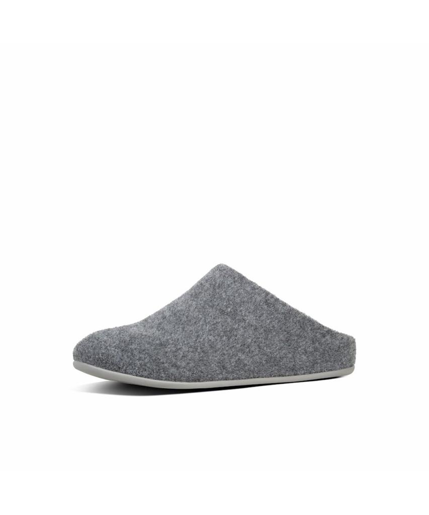Женские тапочки-мюли Fitflop из войлока с овчиной - Стальной серый (Ft59K2P043)