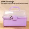 Three-layer Stationery Case Foldable Toy Box New Nail Art Organizer