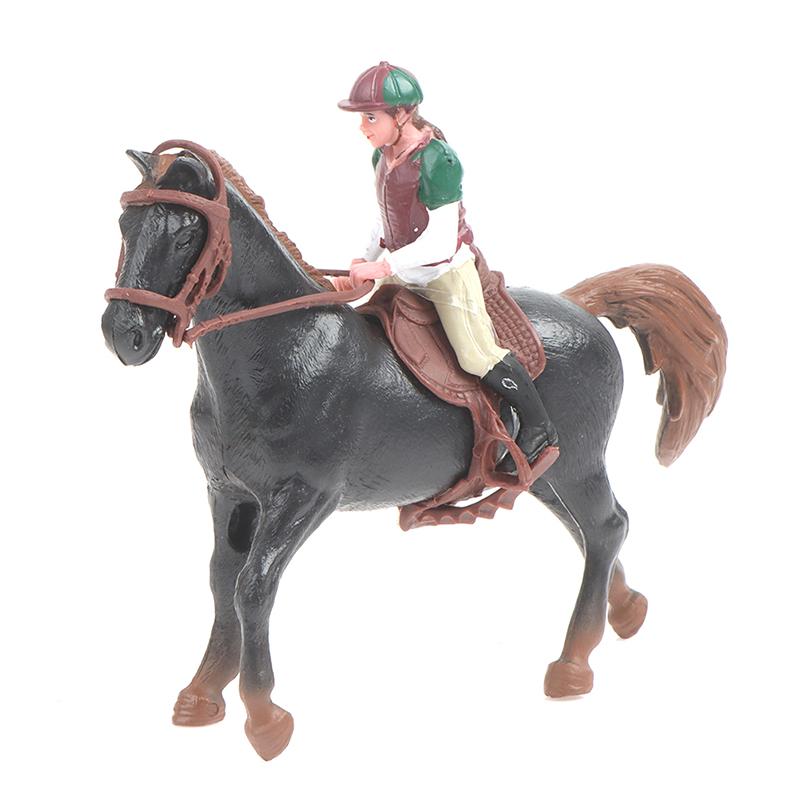 Simulation Mini Animals Horse Racing Models Action Figures Model Education Toys