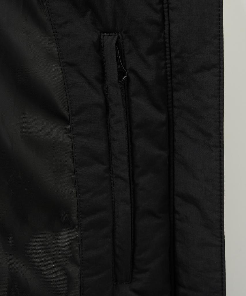 Satur (W) Synthetic Fur Collar Hooded Long Down Black