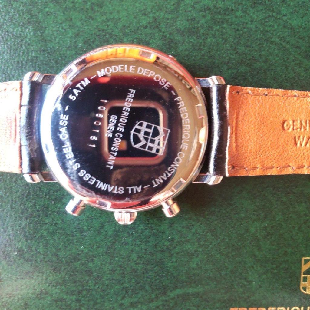 Б/у часы Frederique Constant Business Timer с фазами луны, в рабочем состоянии