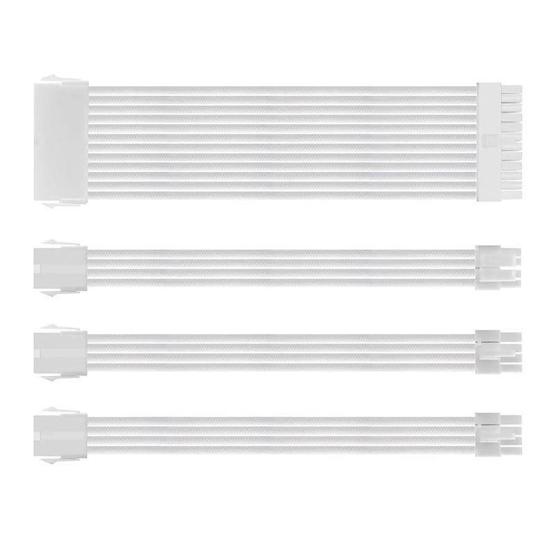 Psu Atx 24Pin удлинительный кабель нейлоновый плетеный 8-контактный 6+2-контактный шнур 24-контактный удлинитель материнской платы для корпуса компьютера комплект кабелей питания