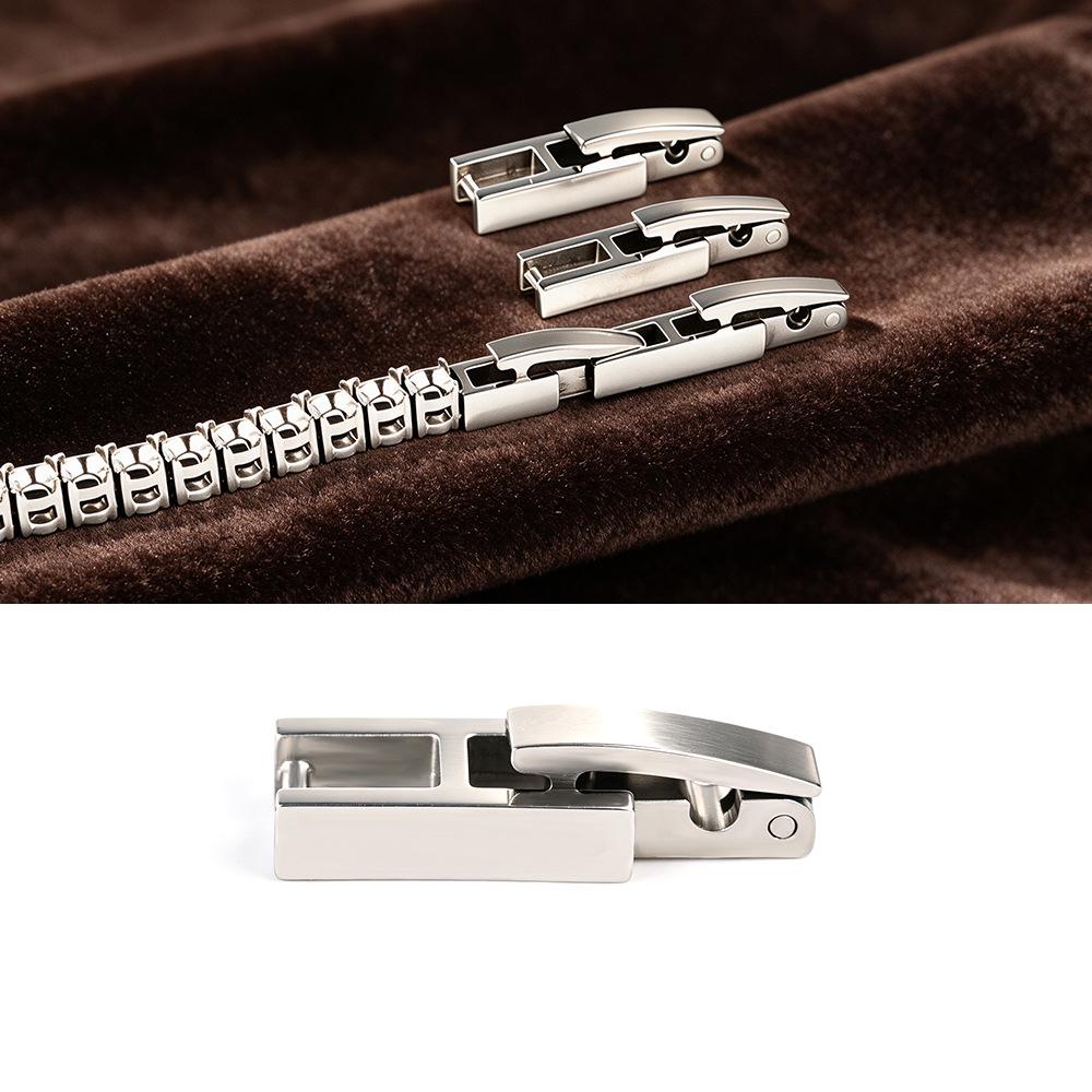 18K Gold-Plated Stainless Steel Tennis Chain Extension Clasp for Jewelry