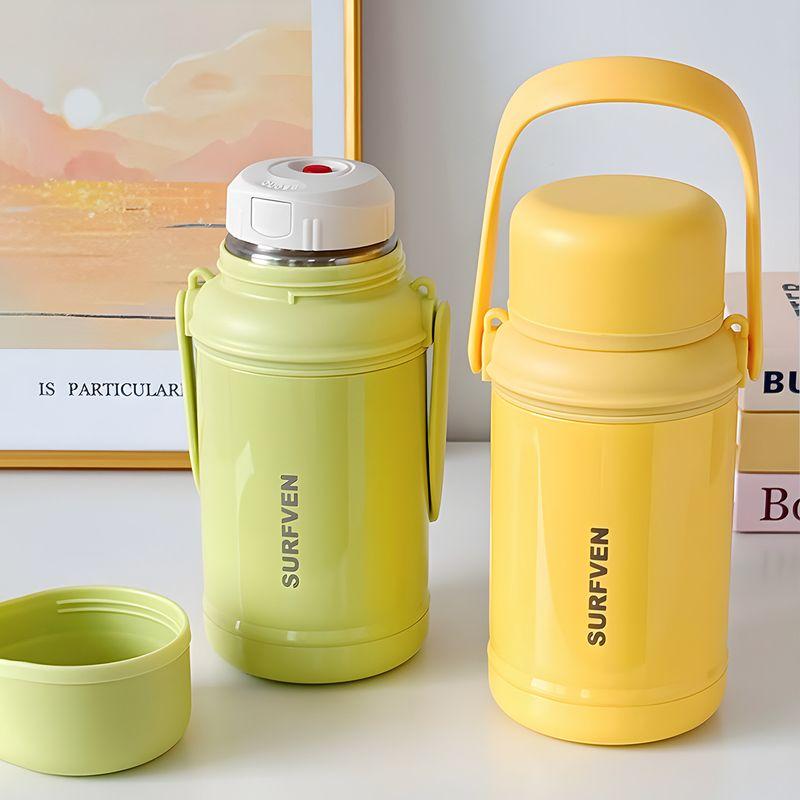 Large Capacity Vacuum Cup 1000ml Women Good-looking 2025 New Portable Water Cup Student Kettle Outdoor Travel Pot