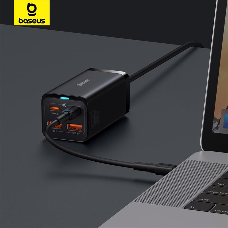 Baseus GaN3 Pro 100W настольное быстрое зарядное устройство Dual USB + Dual Type-C для смартфона, ноутбука, планшета