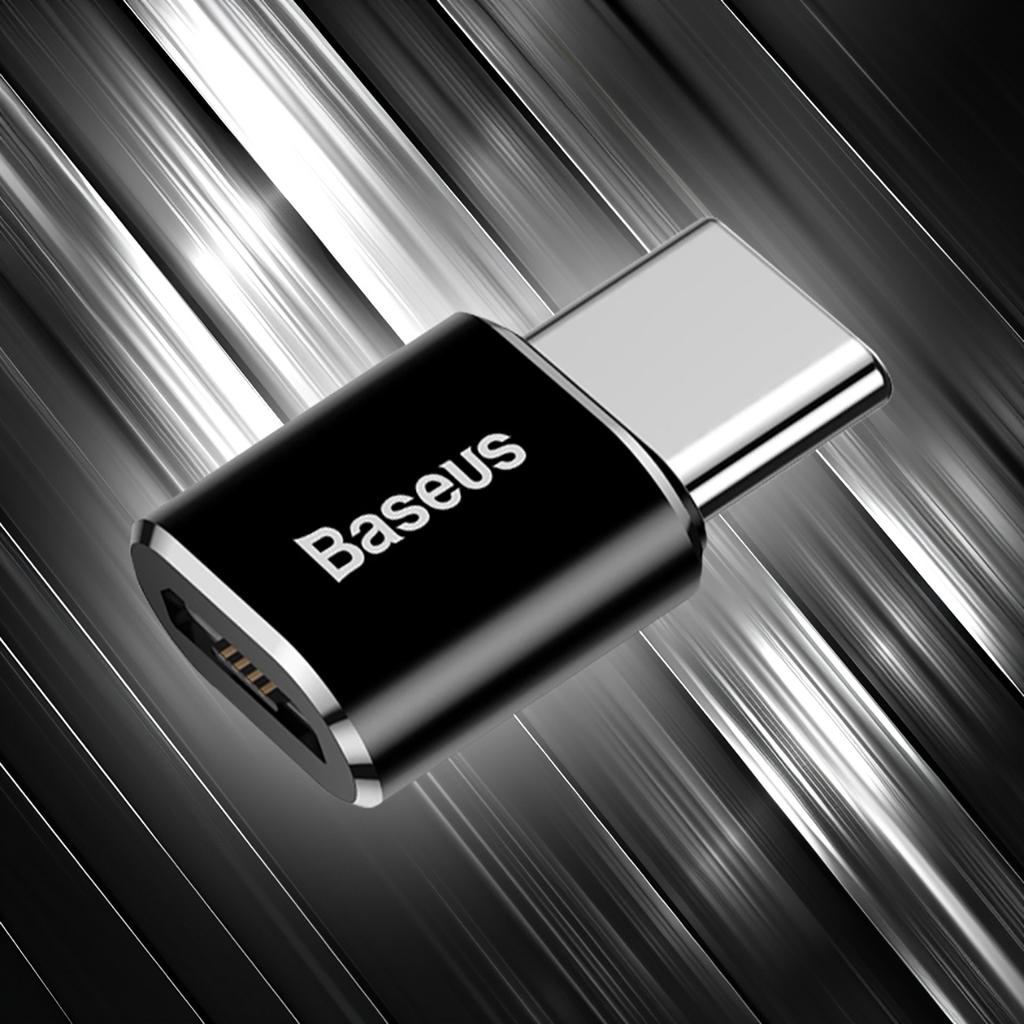 Baseus Micro USB to USB-C Compact Adapter - Black