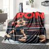 Iron Mike Tyson Boxing Ring Knockout Four Seasons Blanket Customized With Your Name Lightweight And Warm Perfect Gift For Home Office Camping Sofa