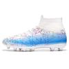 Мужские высокие носки 33–47, футбольные бутсы с длинными ногтями, тренировочные детские молодежные кроссовки для соревнований, футбольные бутсы