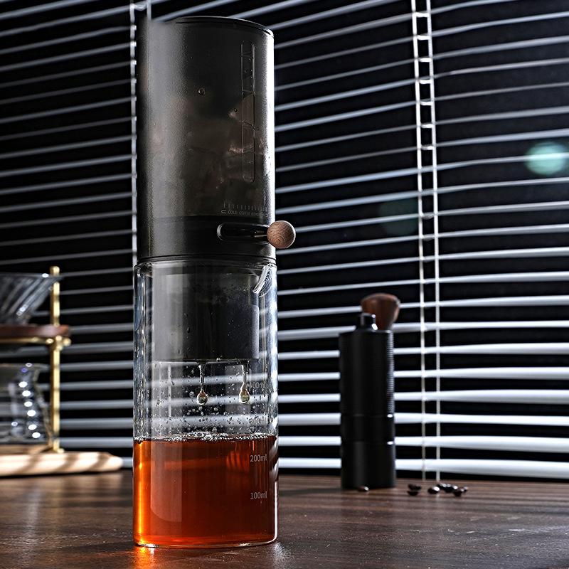 Кофемашина для приготовления ледяного холодного кофе, башенная кофеварка, фильтр-чашка на 450 мл, кофеварка для приготовления чая эспрессо, кофейная утварь, чайная утварь для дома, путешествий и кемпинга