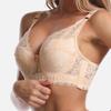 Oversized Ultra-thin Cotton Cup Bra Women's Adjustable Bra Lace Hollow Out Sexy Steel Rings Gather Together Lingerie