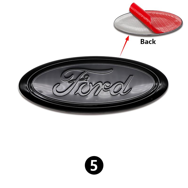 AACW1 15cm ABS Car Front Rear Trunk Badge Emblem Replacement For Ford Focus Mondeo EcoSport Ranger Fiesta Kuga Auto Tuning Accessories