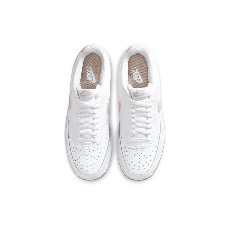Nike Womens Court Vision Low 'Washed Coral' (women's sizes) White / Washed Coral Skate Shoes CD5434 105