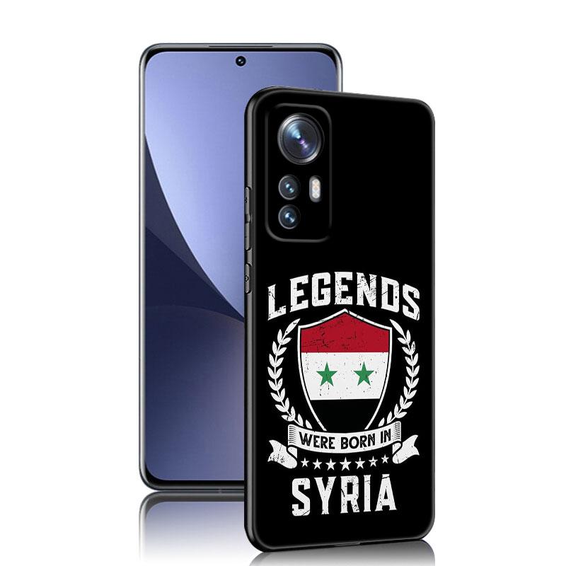 Syrian Revolution Flag Black Phone Case For Xiaomi Mi 9 SE 8 10 10T 11 12 13 Lite 9T 11T 12S 12T 13T 14 Pro 5G NE 11i 12X