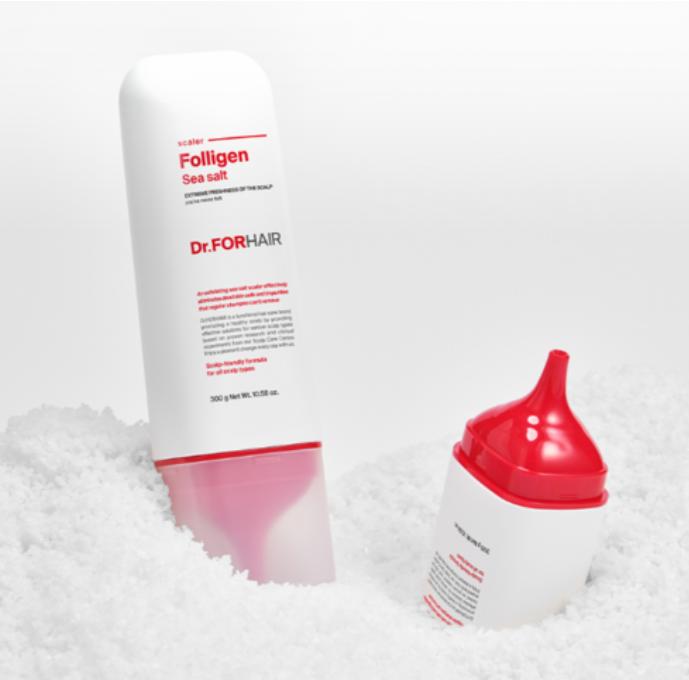 Dr.FORHAIR Polyzene Морская соль Скраб для кожи головы против выпадения волос 300 г