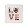 Love Gold Collage Frame Holds 4 Photos - 16 x 16