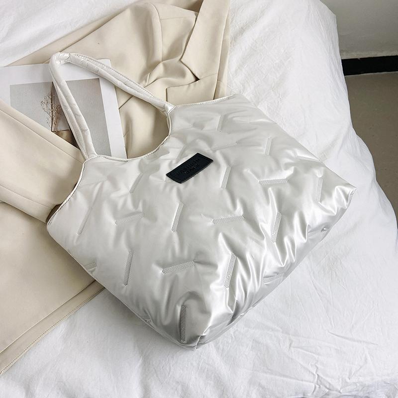 Large Capacity Bag Women's Tote Bag Lightweight Cotton Shoulder Bag Handbag