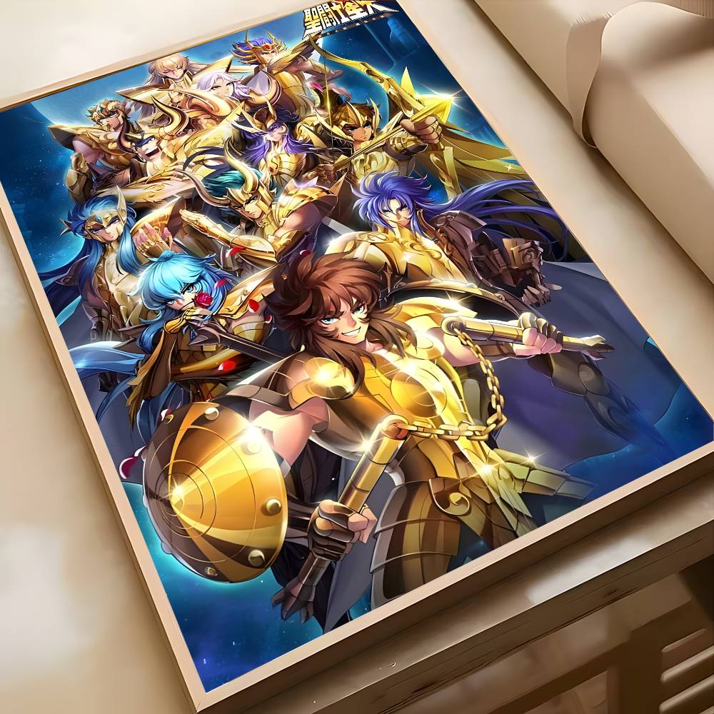 Постер Saint Seiya Высококачественная художественная наклейка Самоклеящаяся водостойкая домашний декор