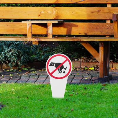 1/2/3 шт., знак «Нет собачьим какашкам», двухсторонний, для наружного сада, двора, газона, предупреждающий знак «Остановите собачьи какашки», украшение-шип