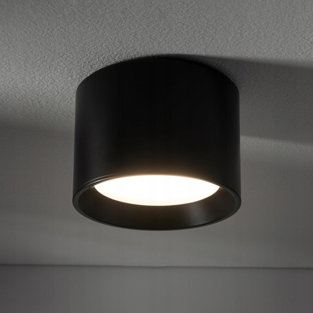 Nowodvorski Maun bathroom ceiling lamp Black Round 10 cm GX53 IP54