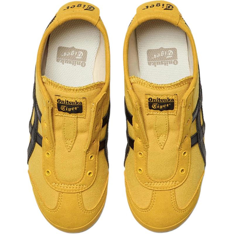 ONITSUKA TIGER Mexico 66 Слипоны Удобные Универсальные Повседневная обувь Детские кроссовки Желтый Черный 1184A085-751