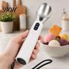 Yogurt Scooper Rechargeable Heated Ice Cream Scoop, Electric with 3-Level Heat, Hard Scooping Tool LED Display, 2000mAh Battery for Cream, Gelato,