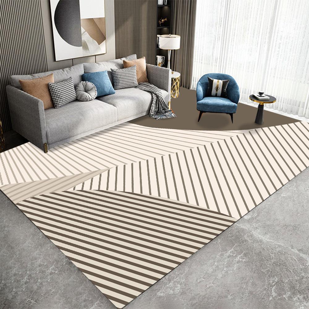 Nordic Гостиная Ковер Светлый Роскошный Домашний Декор Нескользящая Подушка Спальня Диван Стол Покрытый Большим Ковер Домашний Декор