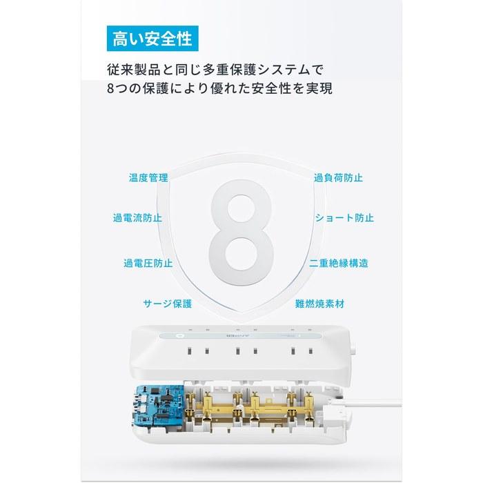[Anker] USB-удлинитель (10-в-1, 20 Вт) белый