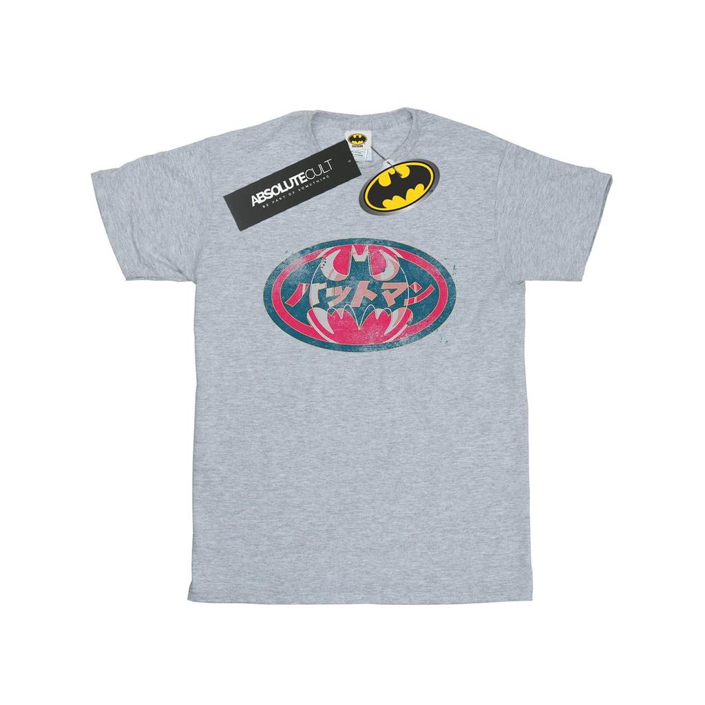 DC Comics Мужская красная футболка с японским логотипом Batman