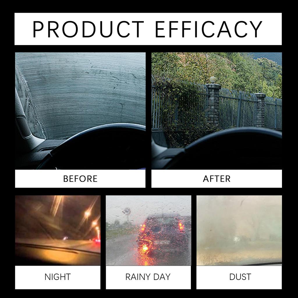Car Windshield Protectant Car Window Glass Care Spray Effectively Removes Oil Film Clear Vision No Damage To The Glass Surface