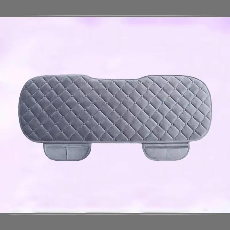 Универсальный противоскользящий теплый зимний чехол на сиденье внедорожника, подушка на переднее и заднее сиденье, льняная подушка для сиденья, дышащая защитная подушка, авто